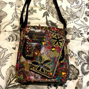 Sakroots crossbody with matching wallet new